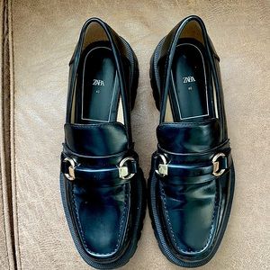 Zara chunky loafers